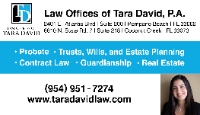 Beach Area Businesses Law Offices of Tara David, P.A. in Pompano Beach FL